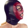 Máscara de cabeça feita de look fosco em duas cores