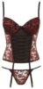 Corpete floral Bordeaux