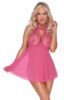 Baby Doll em Renda Rosa - Image 3