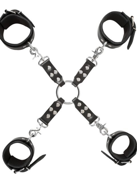 Conjunto de contenção de couro Hogtie
