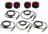 Conjunto de bondage com 9 peças.