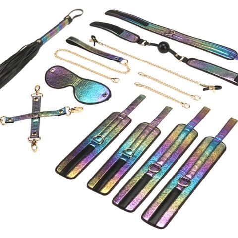 Conjunto de contenção de couro Hogtie